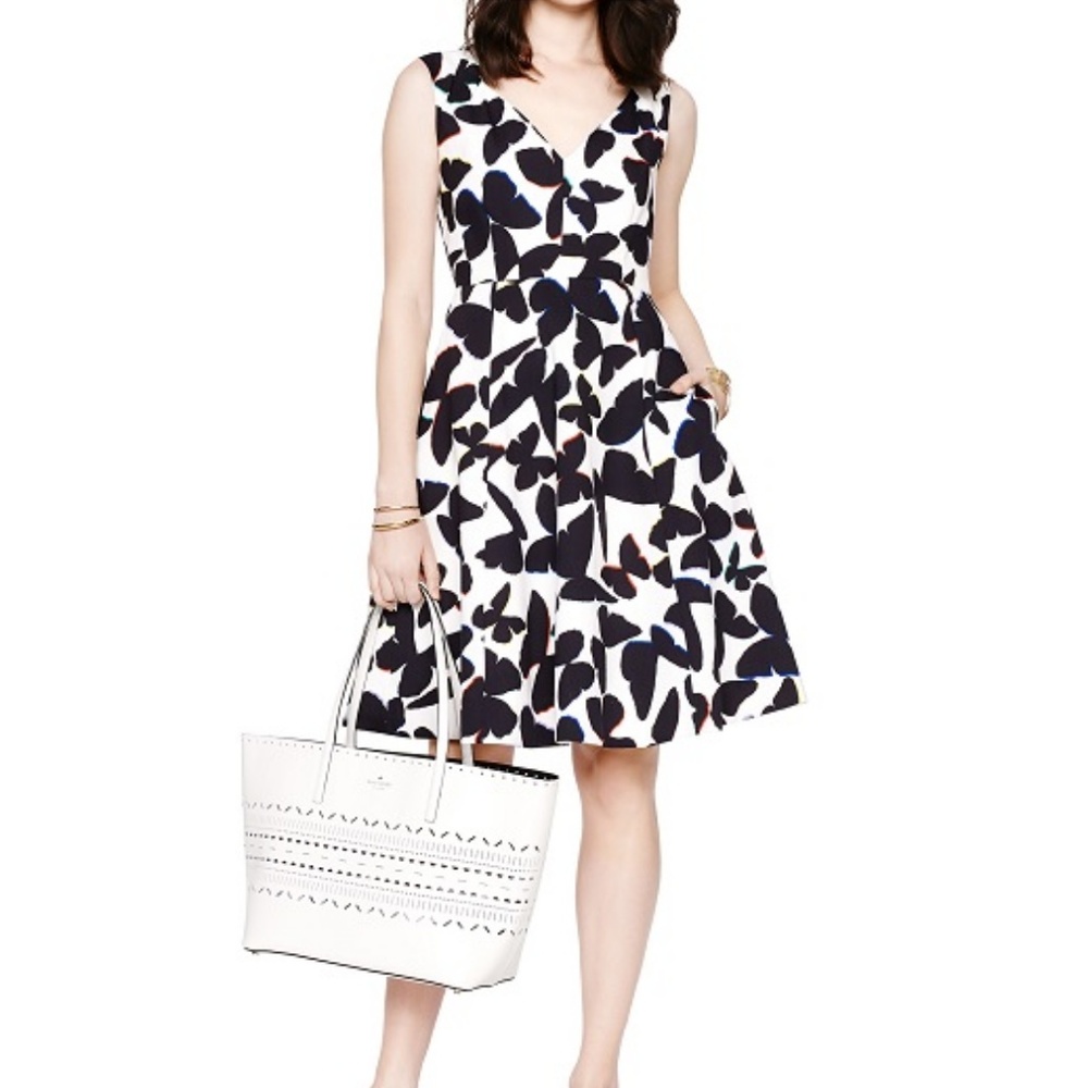 Butterfly Fit and Flare Dress